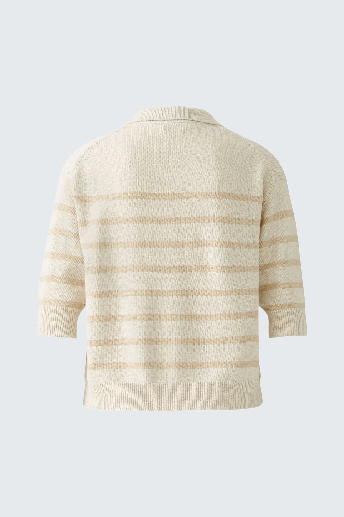 Oui Sporty Pullover White/Camel
