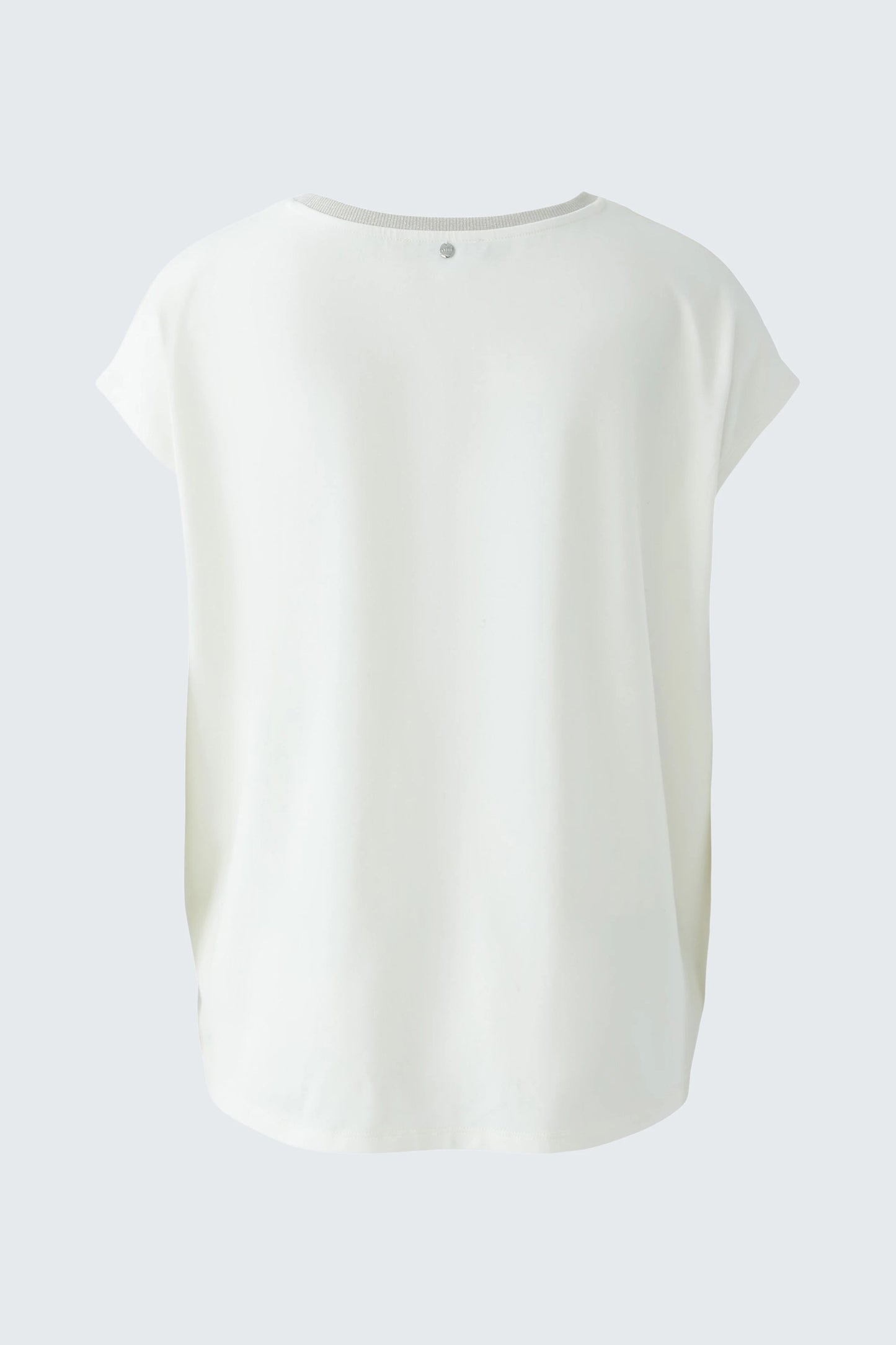 Oui Kortermet Bluse Gardenia
