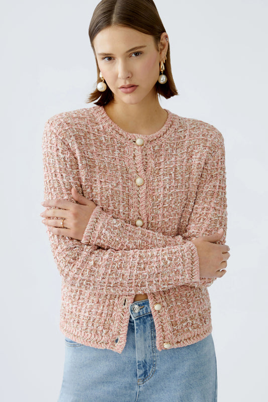Oui Cardigan Rosegold