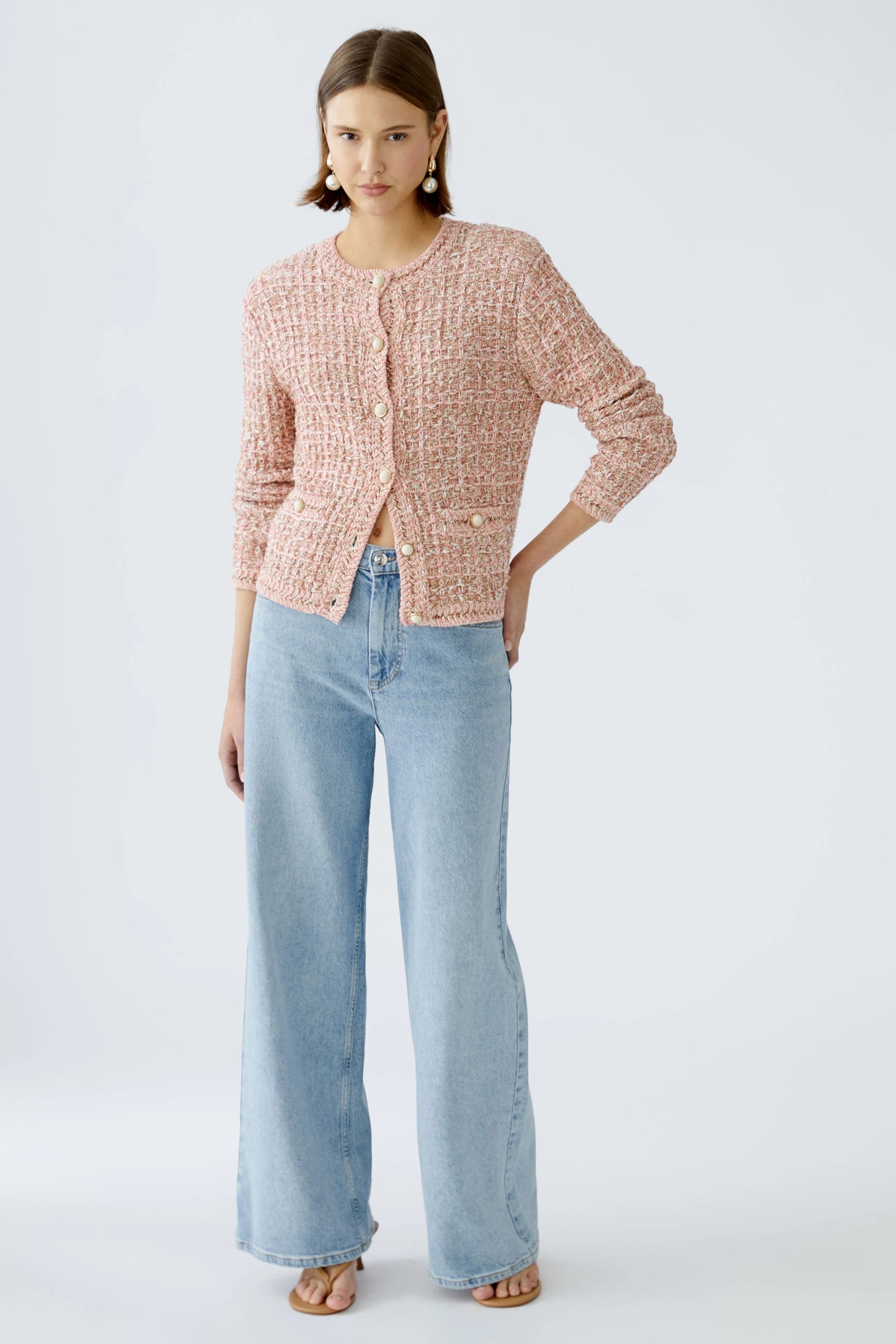 Oui Cardigan Rosegold