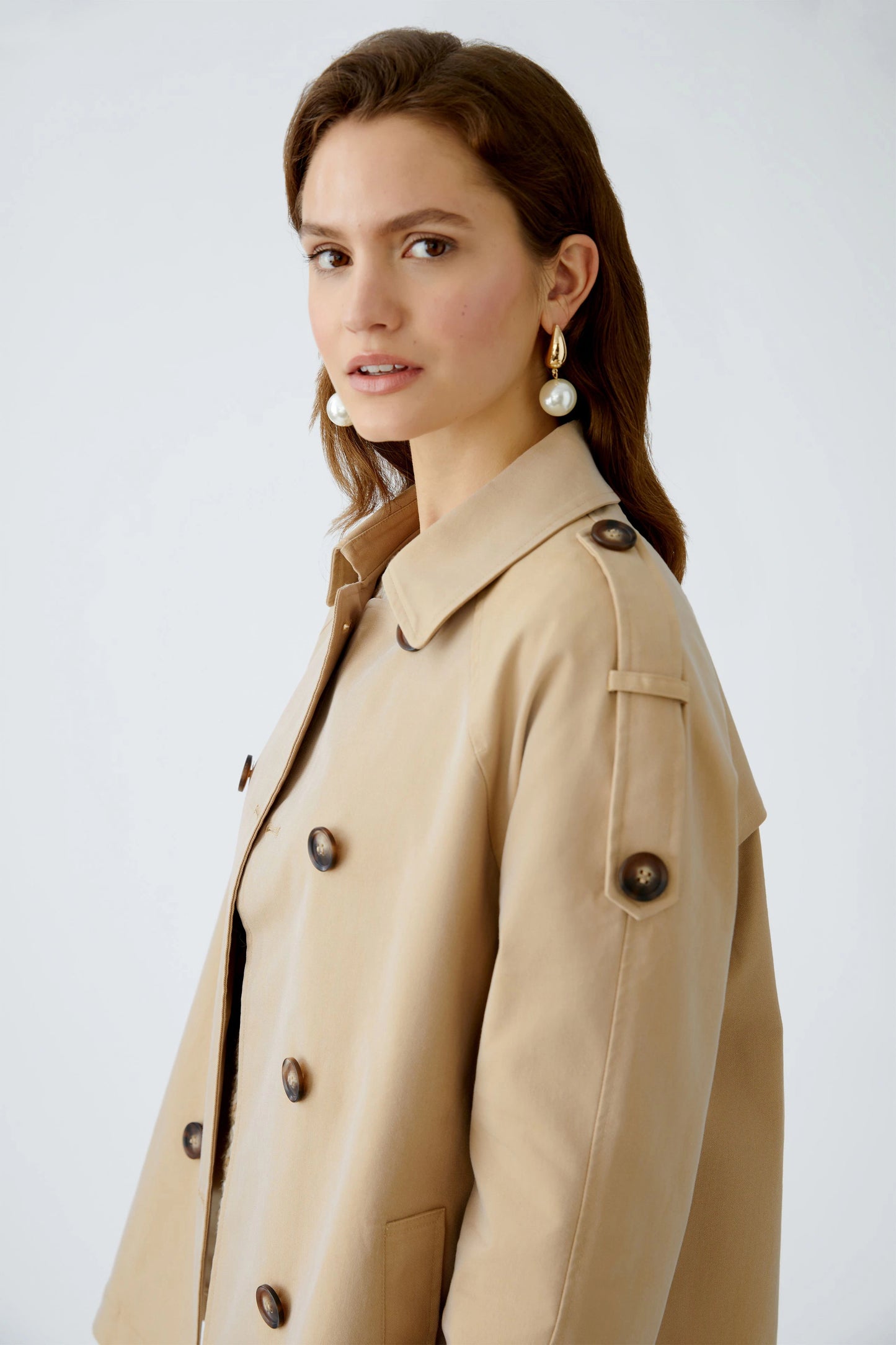 Oui Trenchcoat Kort