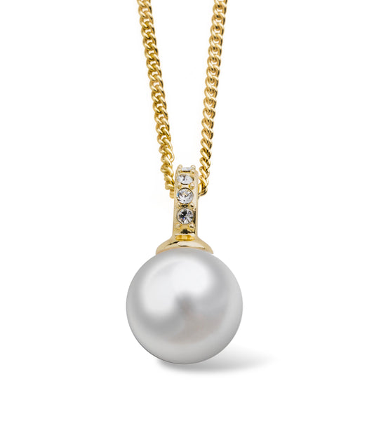 ByJolima Liz Pearl Pendant Necklace Gold