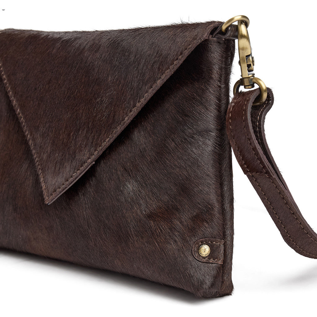 Depeche Clutch Dark Brown