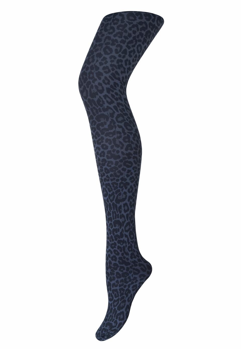 SneakyFox Leopard Strømper Black