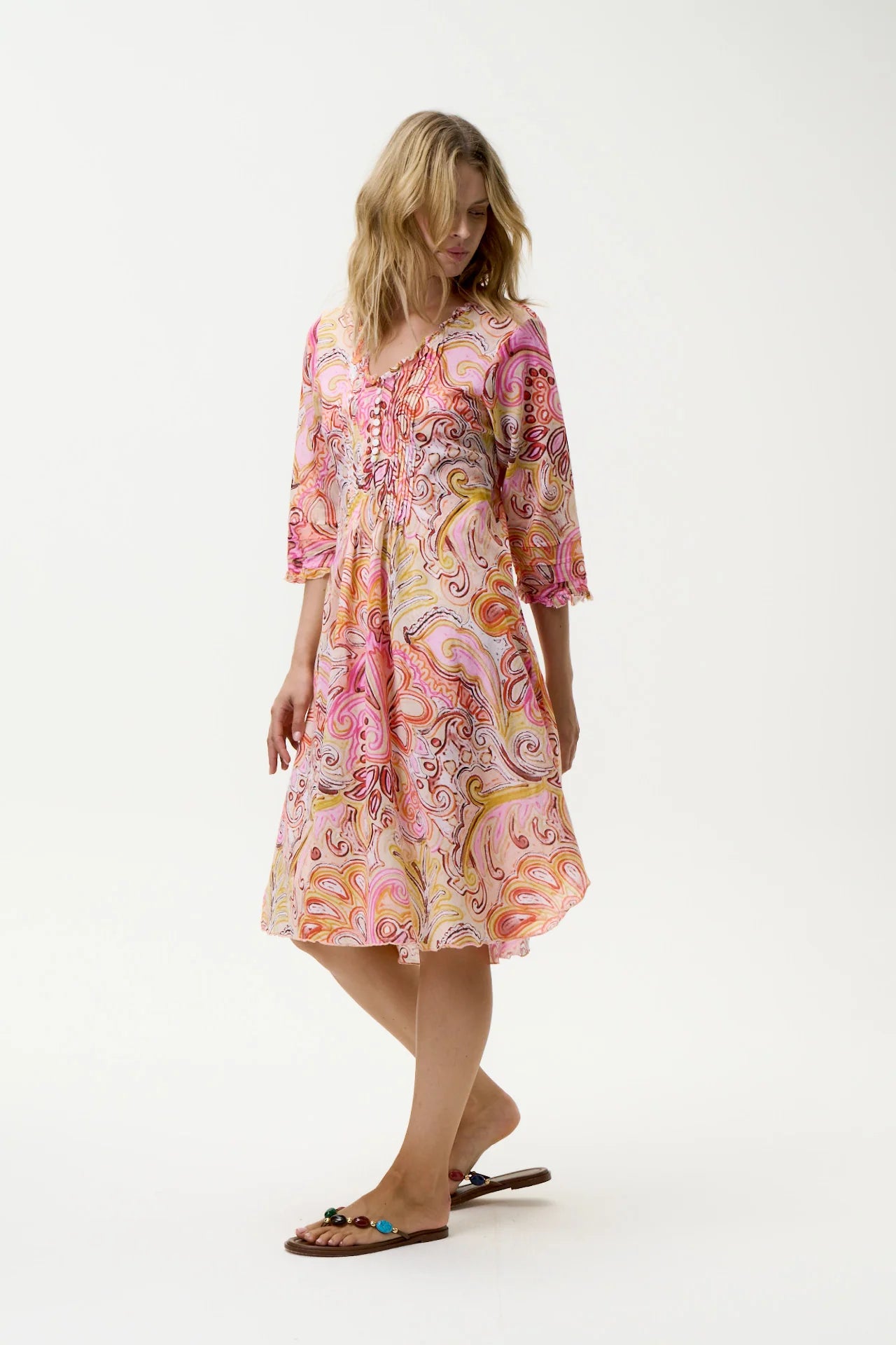 One Season Muscat Middy Poppy Dress