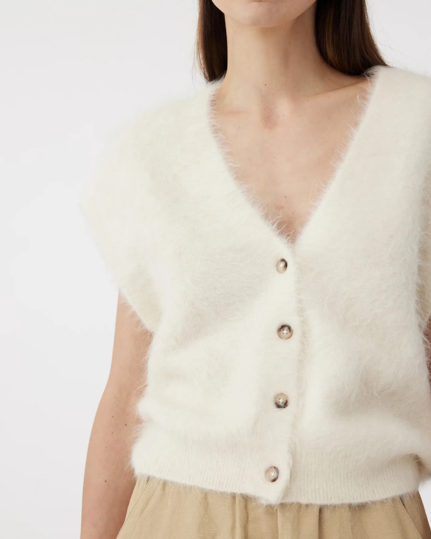 Knit-ted Constanze Cardigan Off White