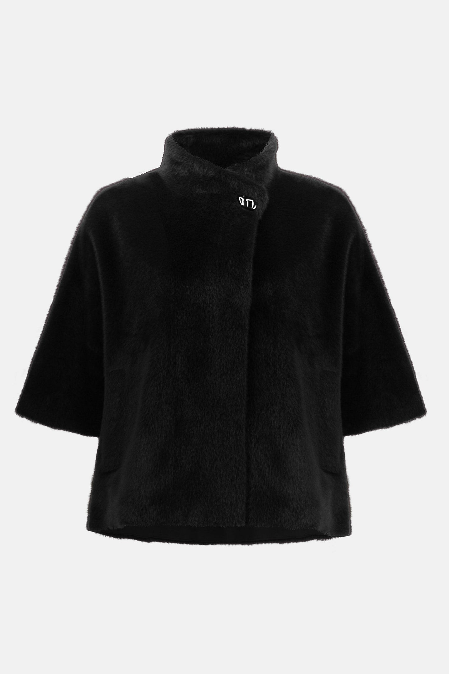 Joseph Ribkoff Bonded Fake Fur Jacket Merlot & Sort