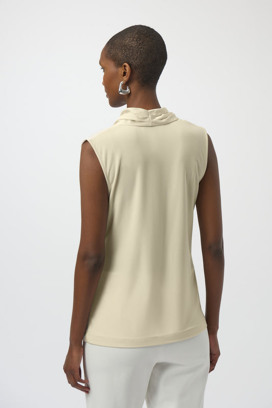 Joseph Ribkoff Satin & Silky Knit Topp Cream