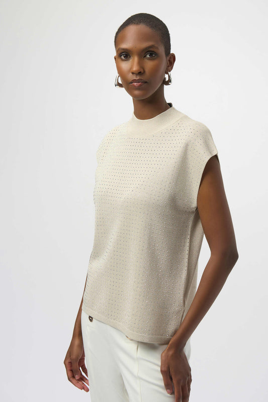 Joseph Ribkoff Paljett Topp Beige