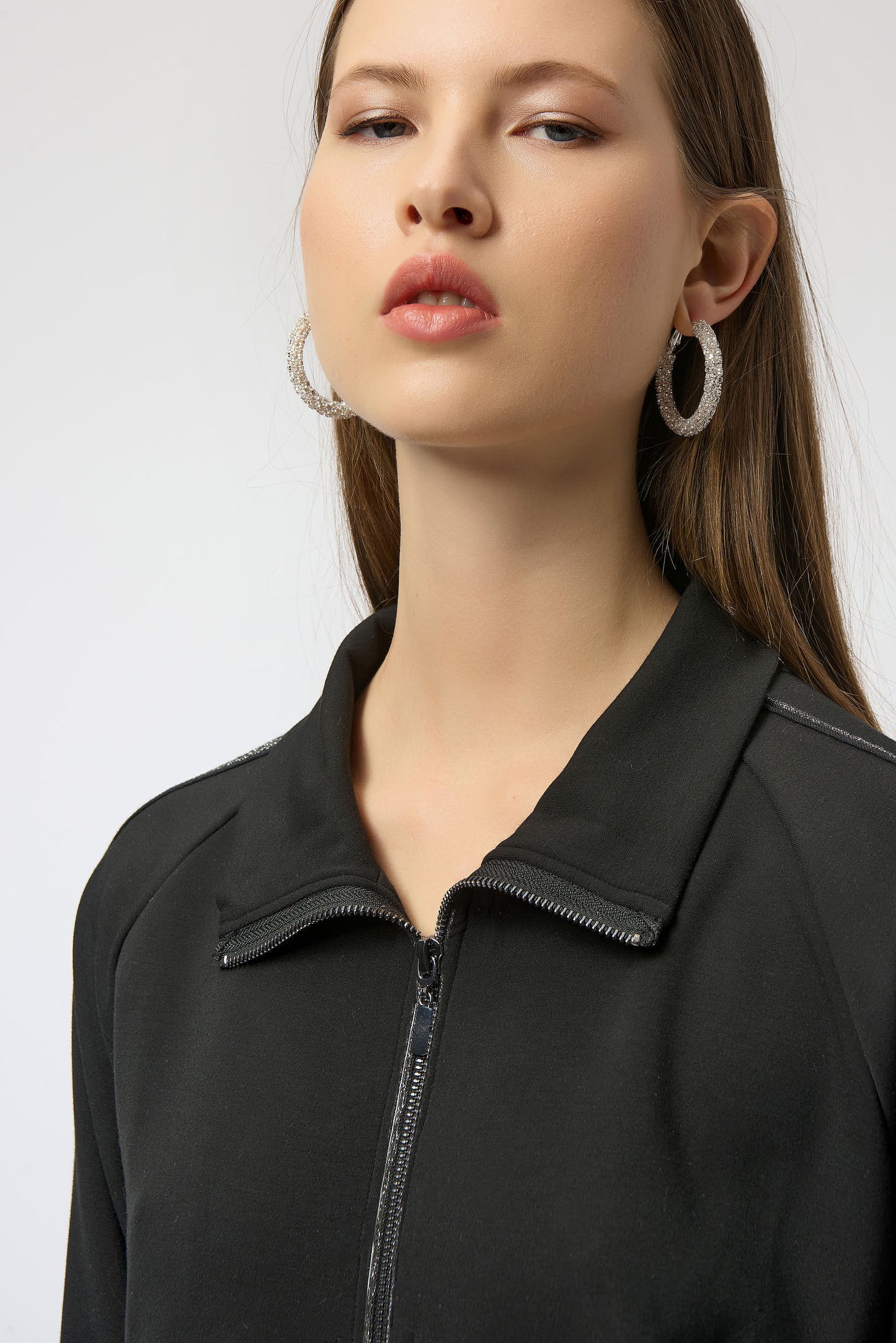 Joseph Ribkoff Scuba Jersey Jacket - Black