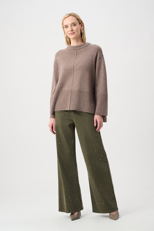 Joseph Ribkoff Rhinestone Jeans Army