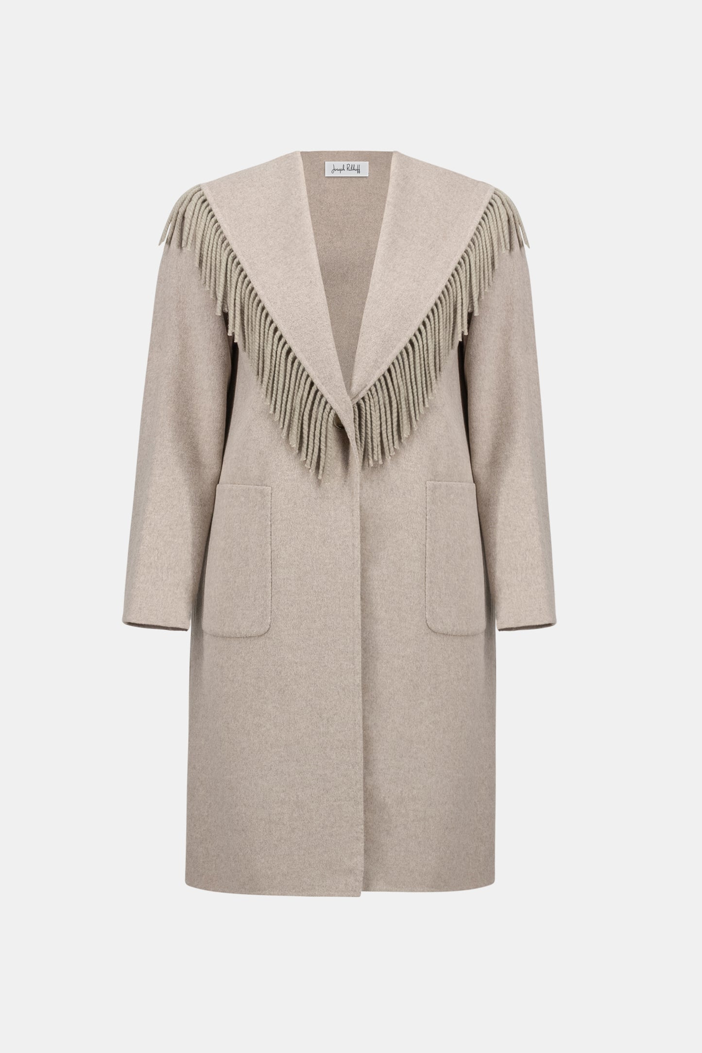 Joseph Ribkoff Wool Blend Shawl Collar Fringed Coat 263912 – produktbilde 7