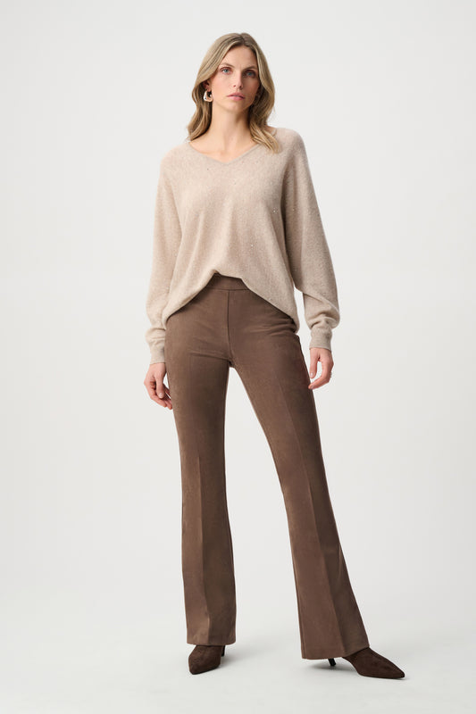 Joseph Ribkoff Cashmere Boxy Sweater - Oatmeal Melange