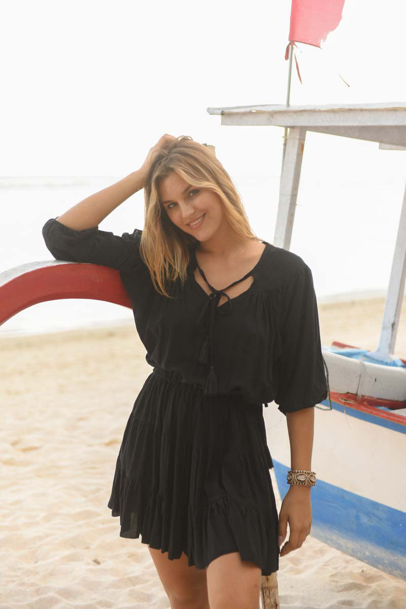 Hot Lava Marli Kjole Black