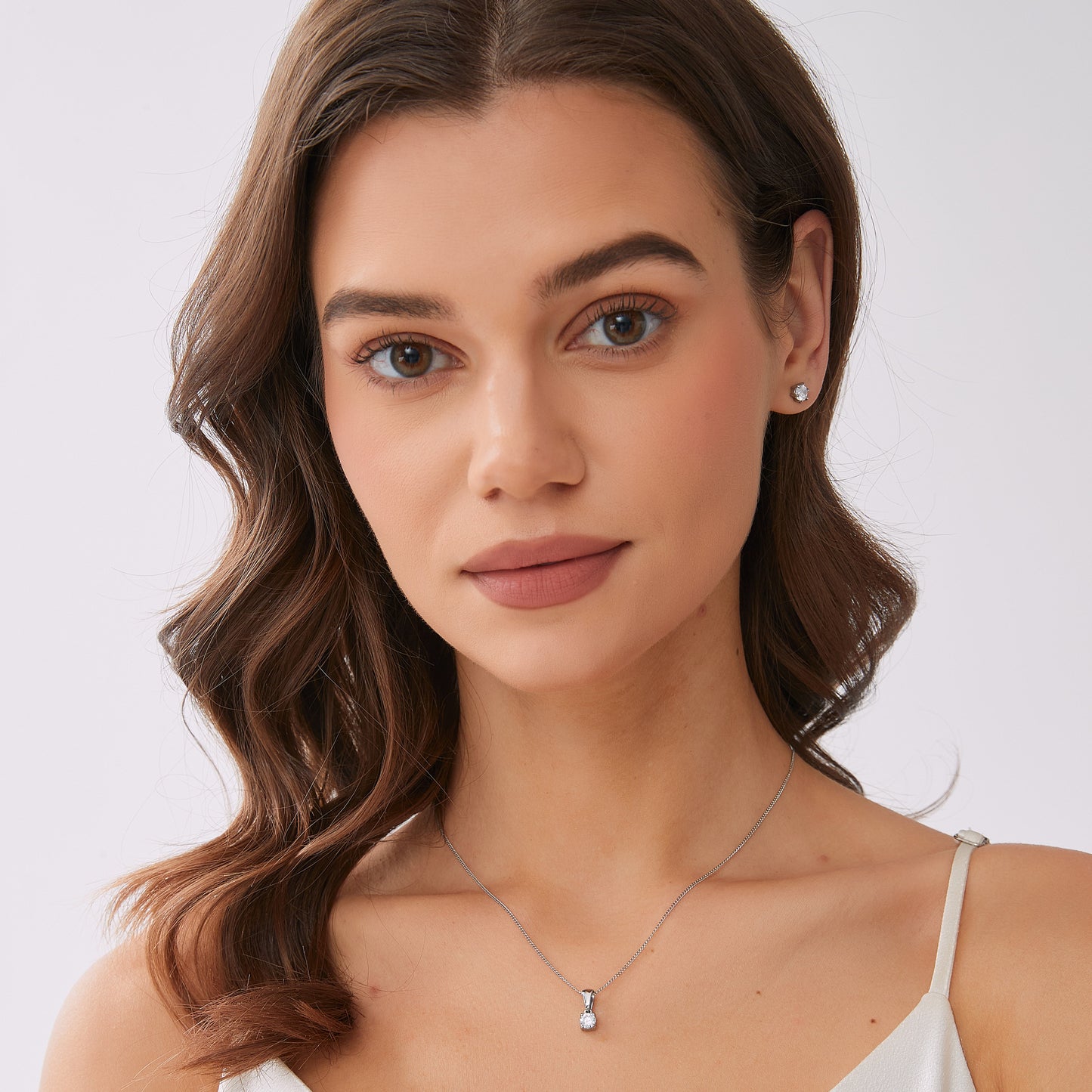 ByJolima Evita Crystal Necklace Silver