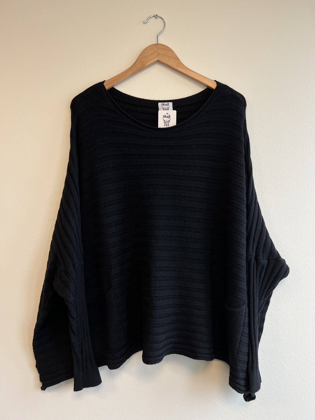 Stajl Oversize Genser Oprah - Black