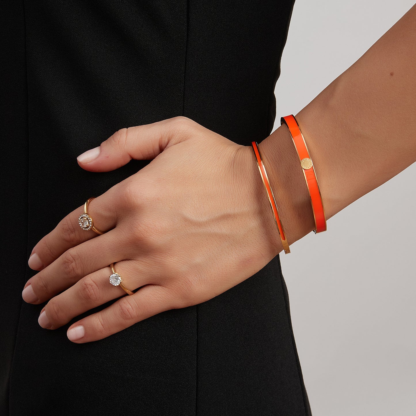 ByJolima Palermo Bangle Orange Gold