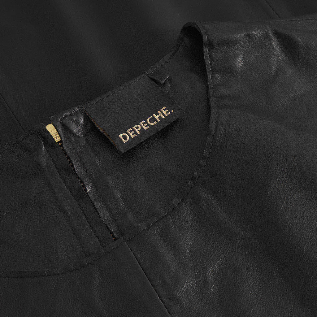 Depeche Sandra Skinnbluse Sort