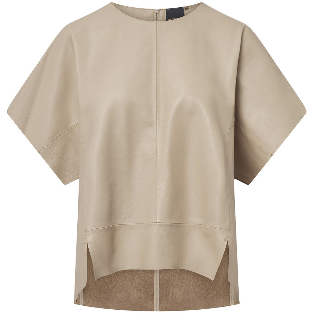 Depeche Sandra Skinnbluse Beige