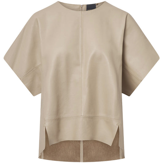 Depeche Sandra Skinnbluse Beige