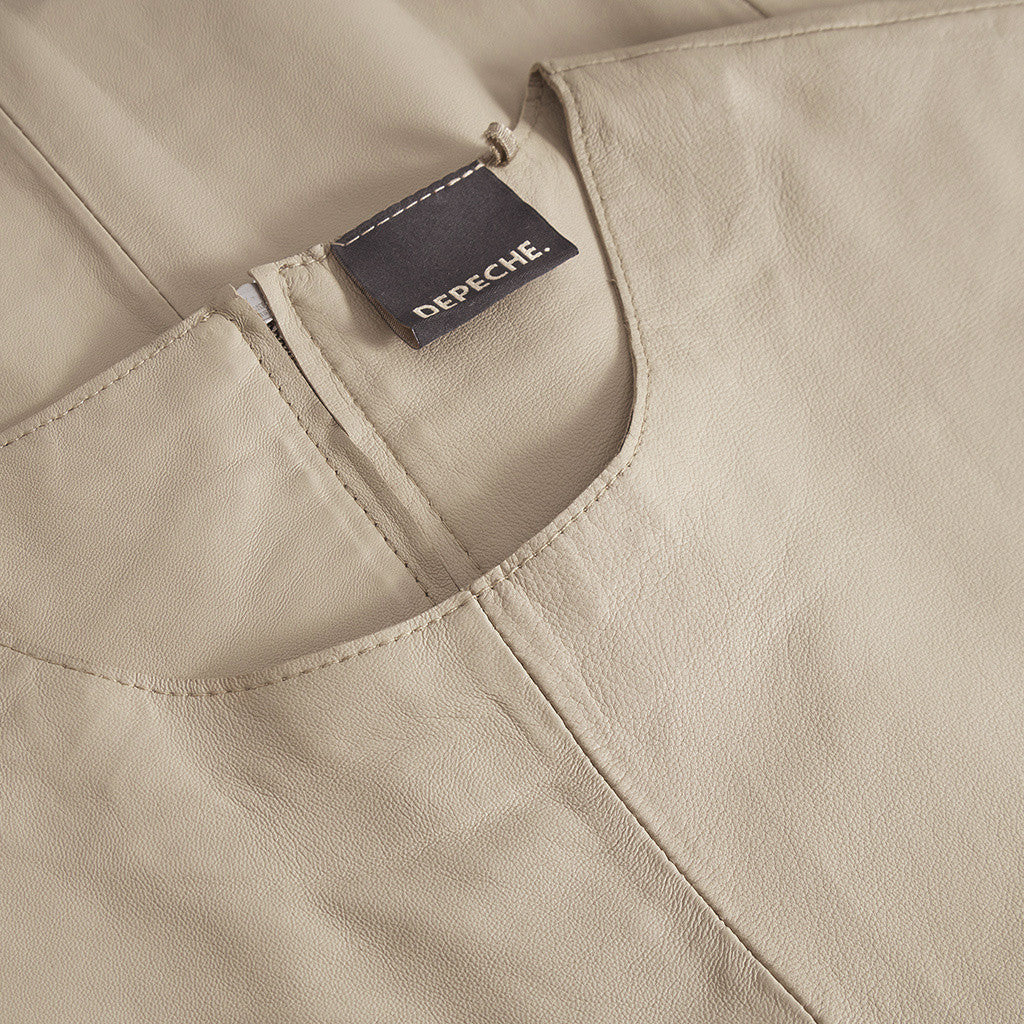 Depeche Sandra Skinnbluse Beige