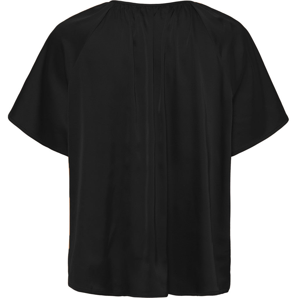 Isay Steff Kortermet Bluse Black