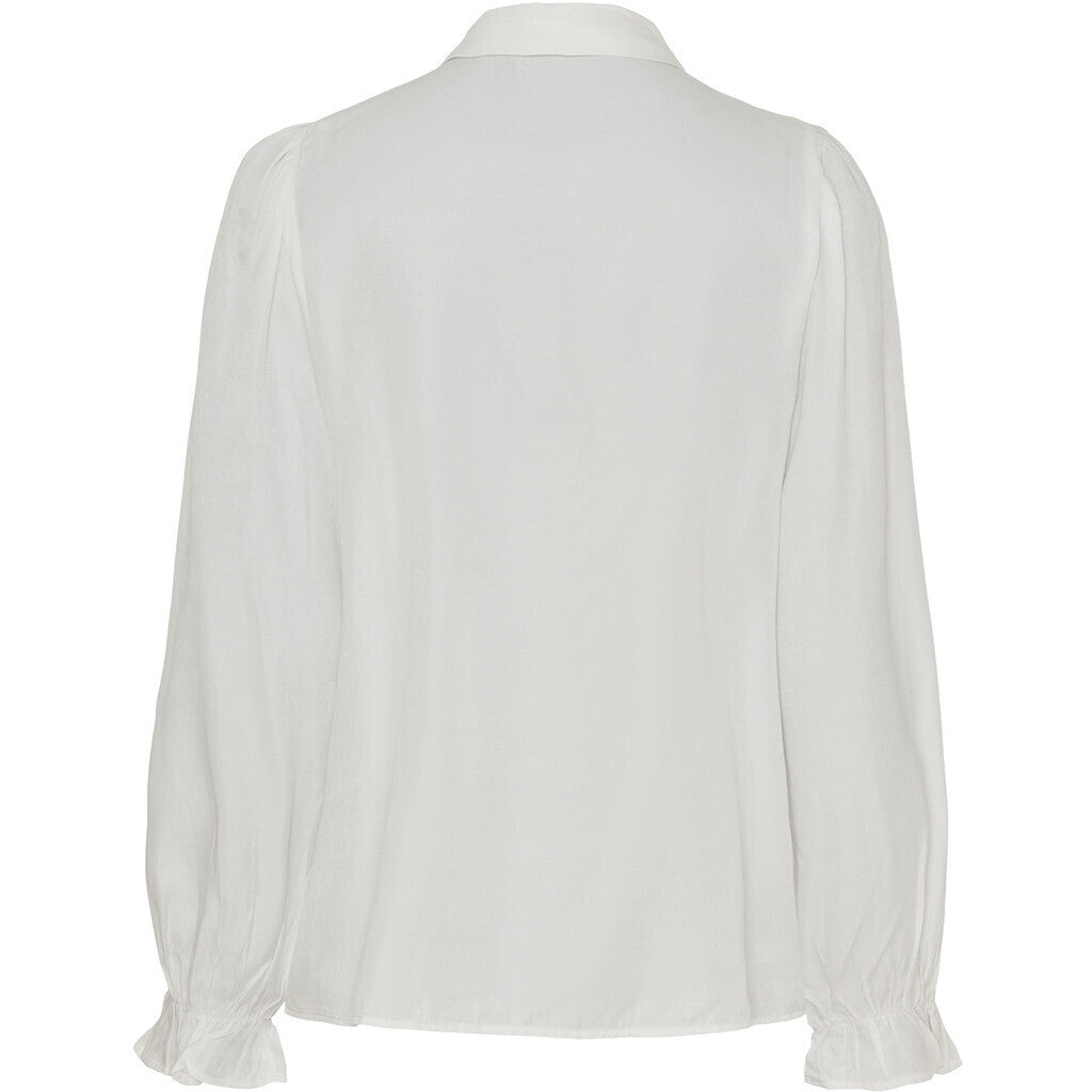 Isay Emily Flounce Bluse Off White