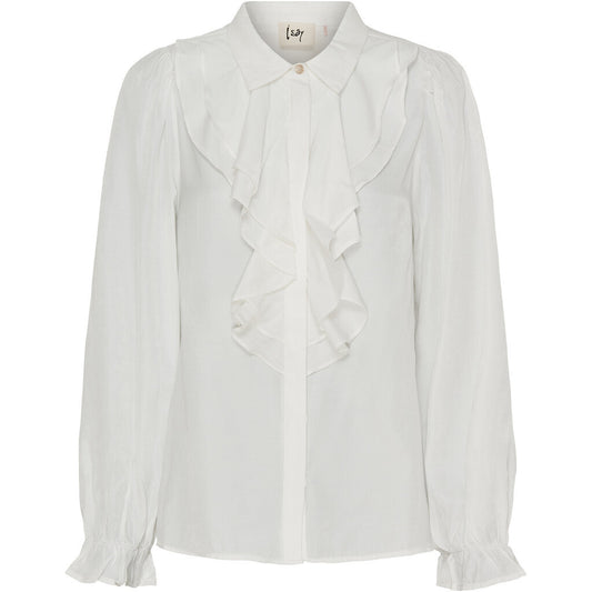 Isay Emily Flounce Bluse Off White
