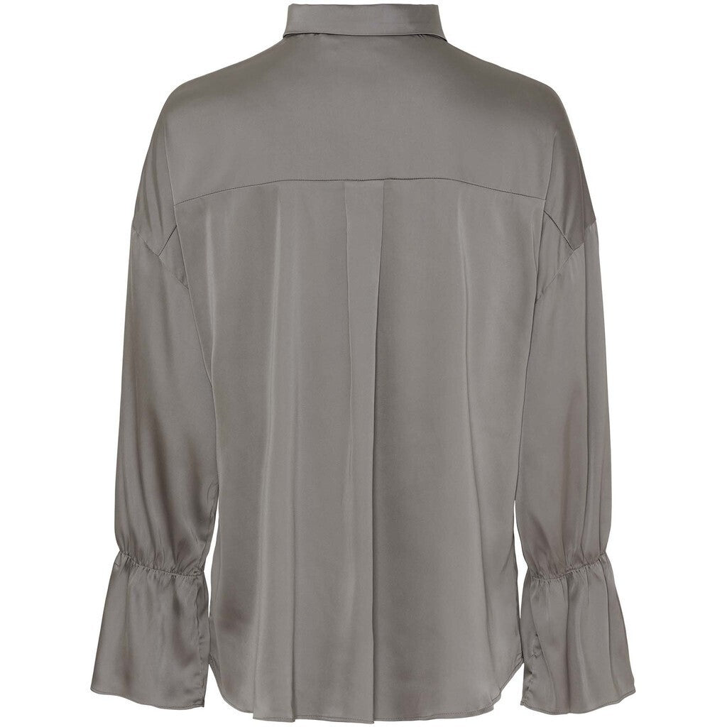 Isay Steff Flounce Bluse Grey