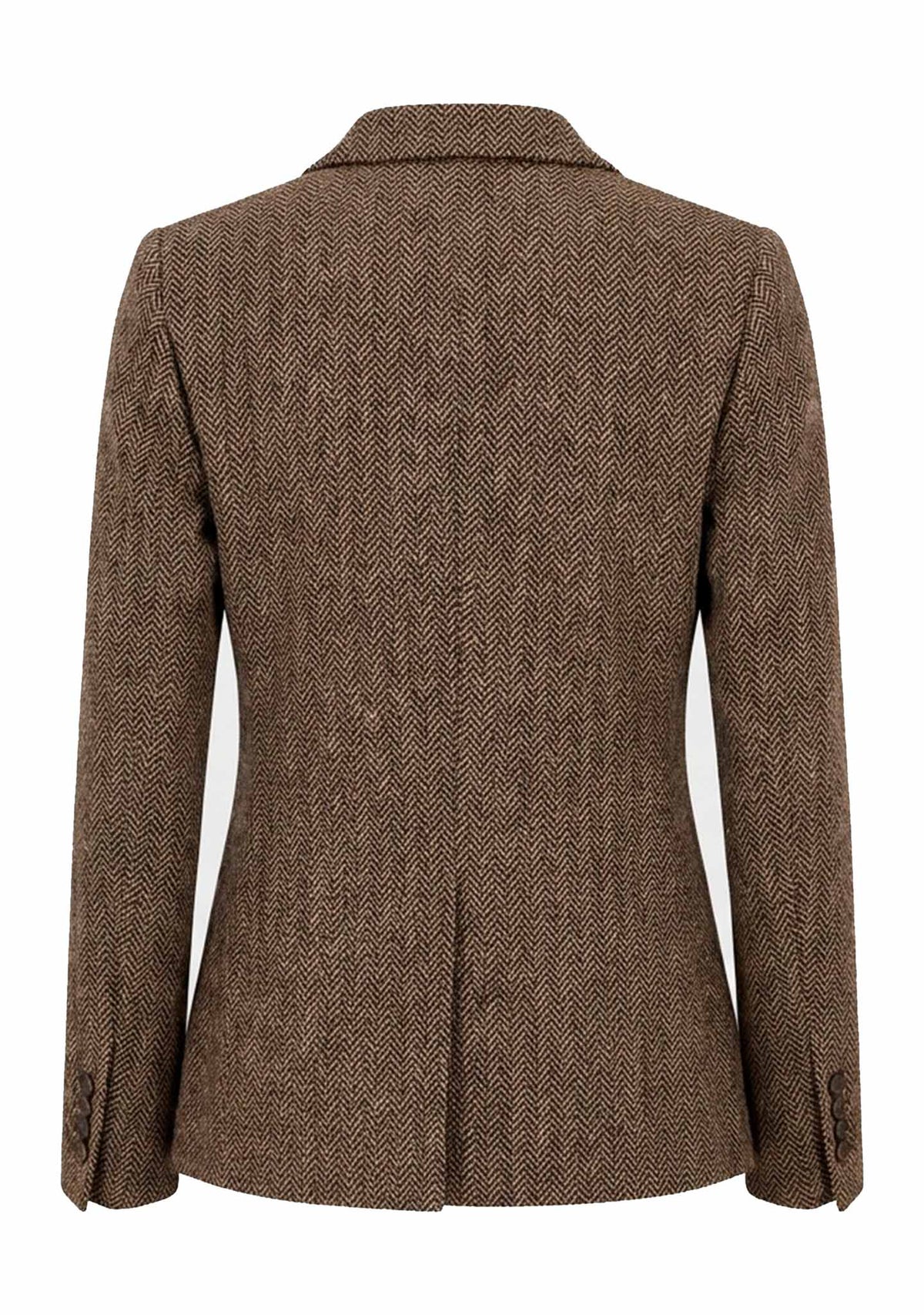 Isay Oda Blazer Brown Herringbone