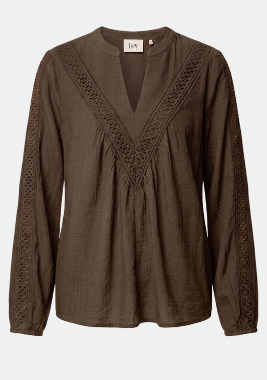Isay Ofia Blouse Dark Khaki