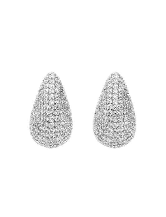ByJolima Corinne Crystal Small Earring Silver