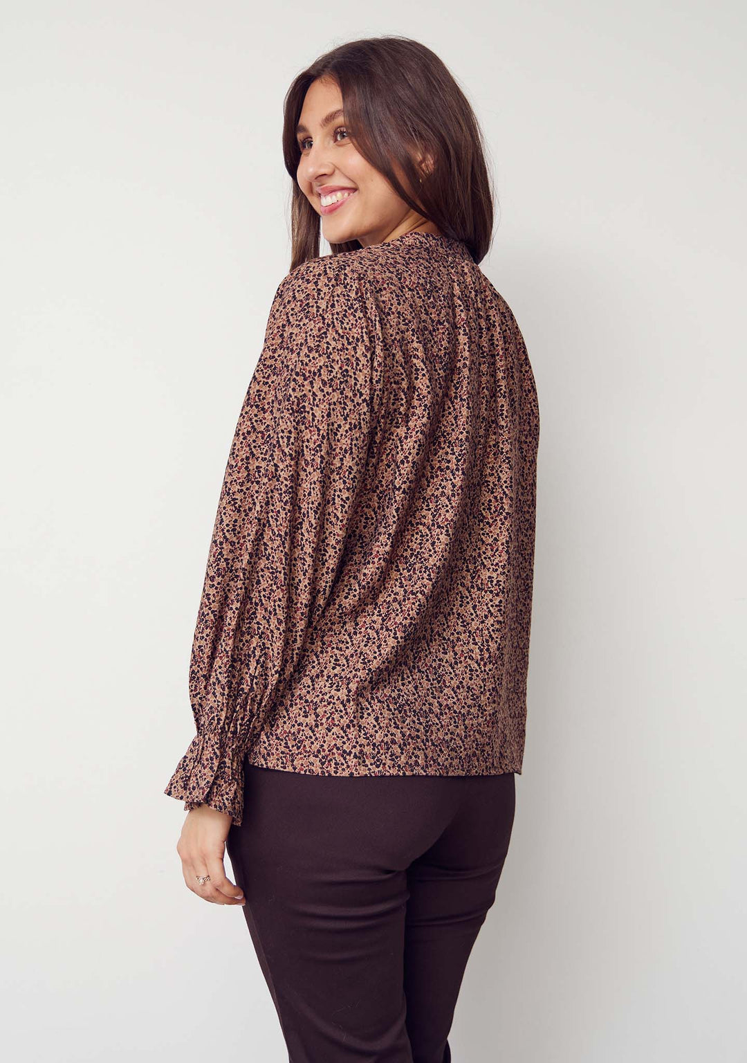 Isay Ane Bluse Wine Flower