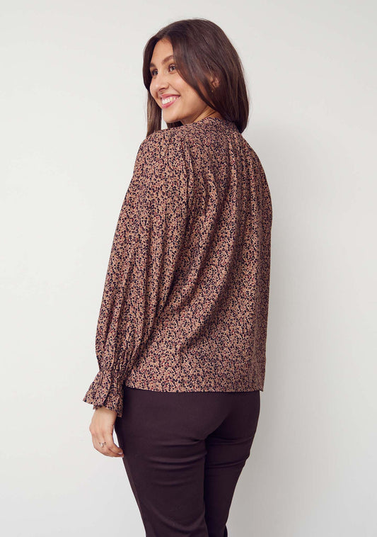 Isay Ane Bluse Wine Flower