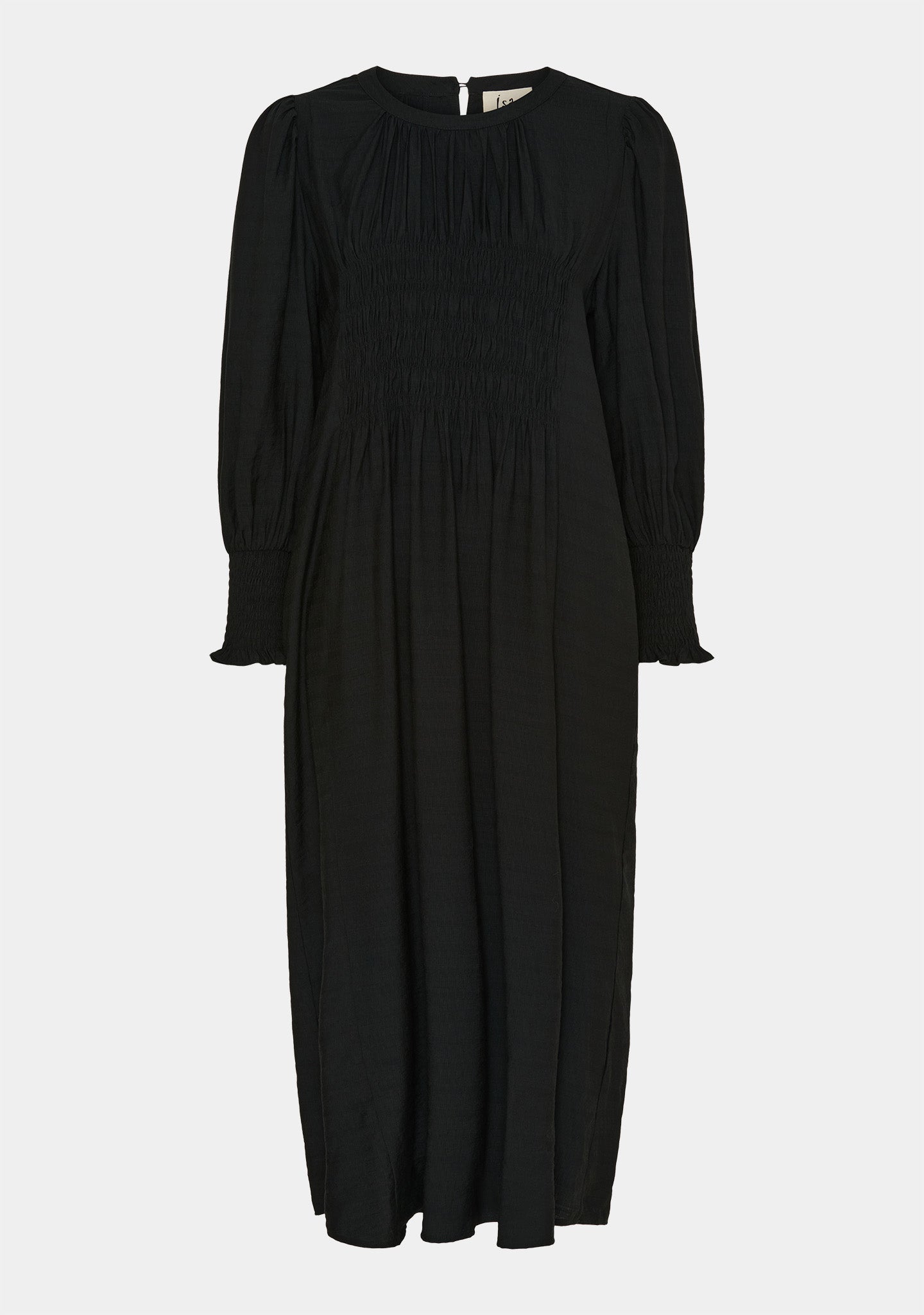 Isay Ane Smock Dress Black