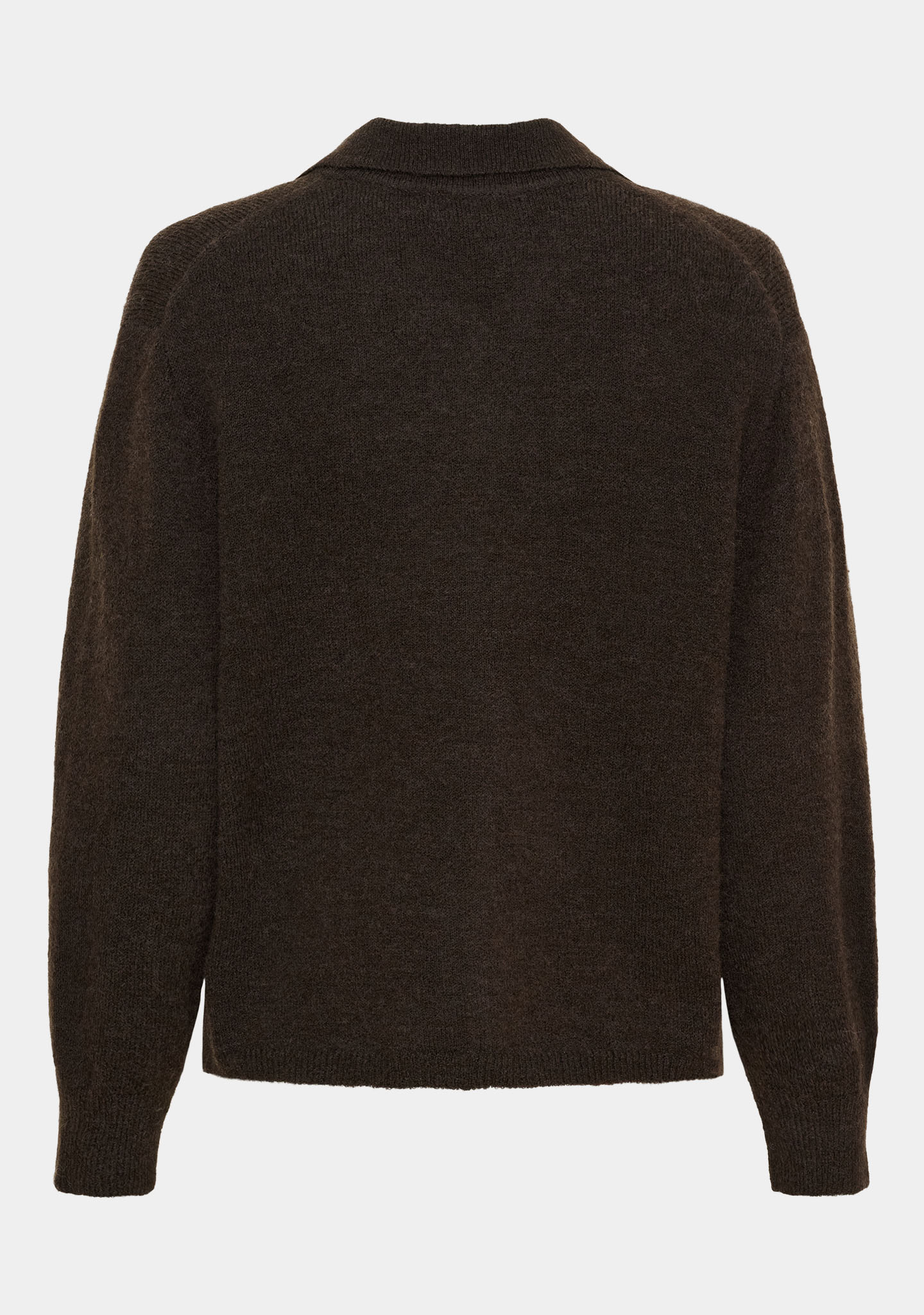 Isay Anna Colar Cardigan Brown