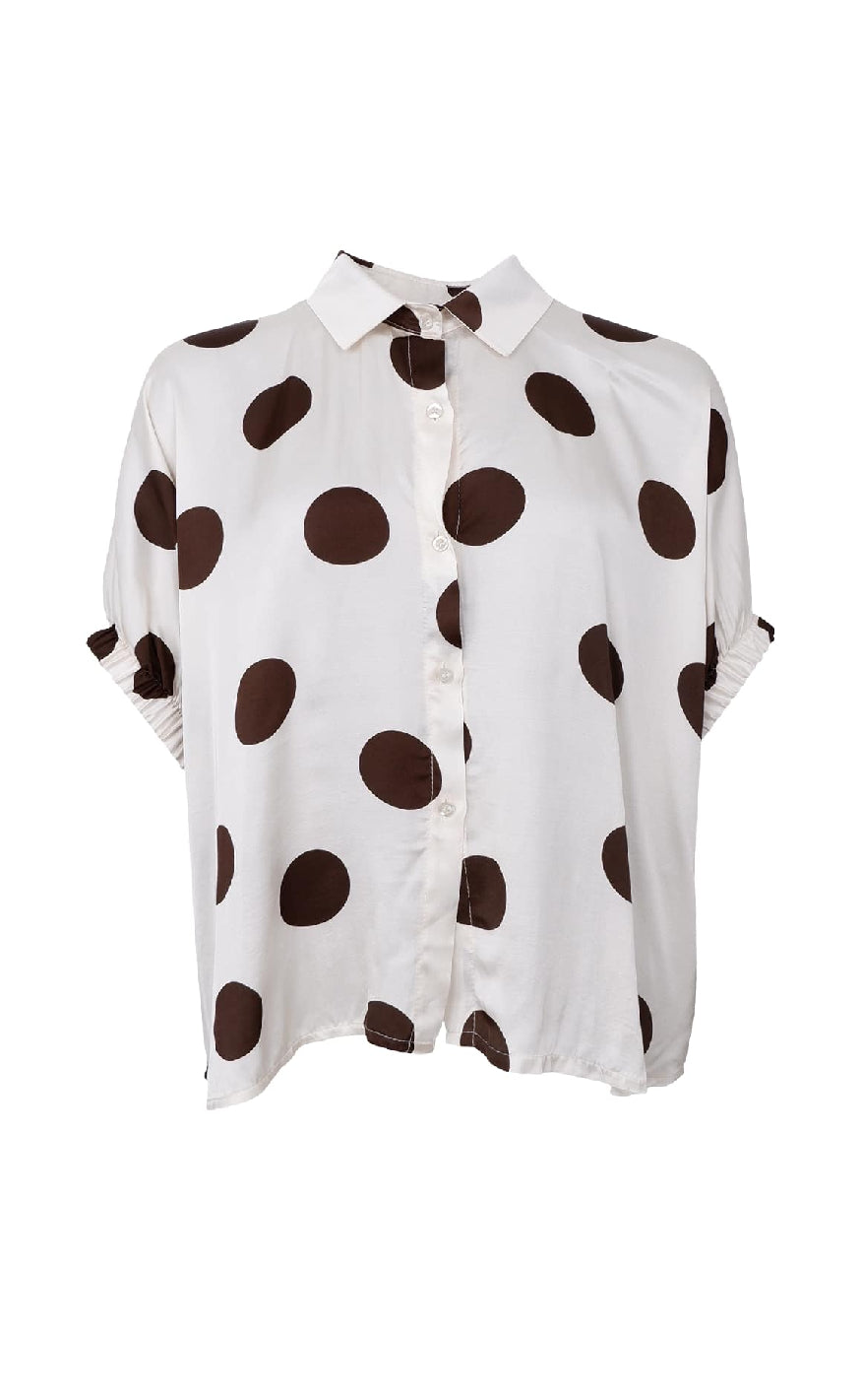Black Colour Mabel Bluse Prikker