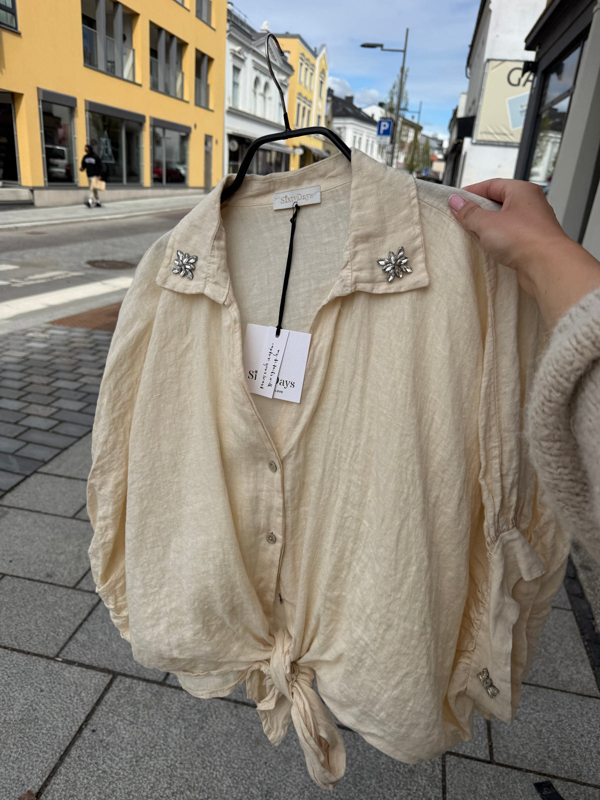 Sixtydays Bella Linbluse Beige