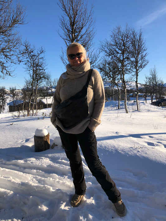 Alpaca Andrea Long Sweater Sand