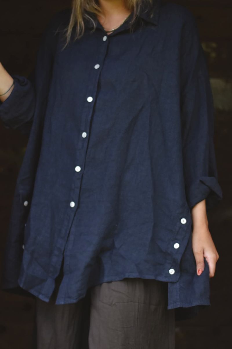 Reunion Lovely - Lin Skjorte Navy