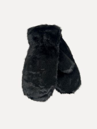 Reunion Lova-Fake-Fur-Gloves Black