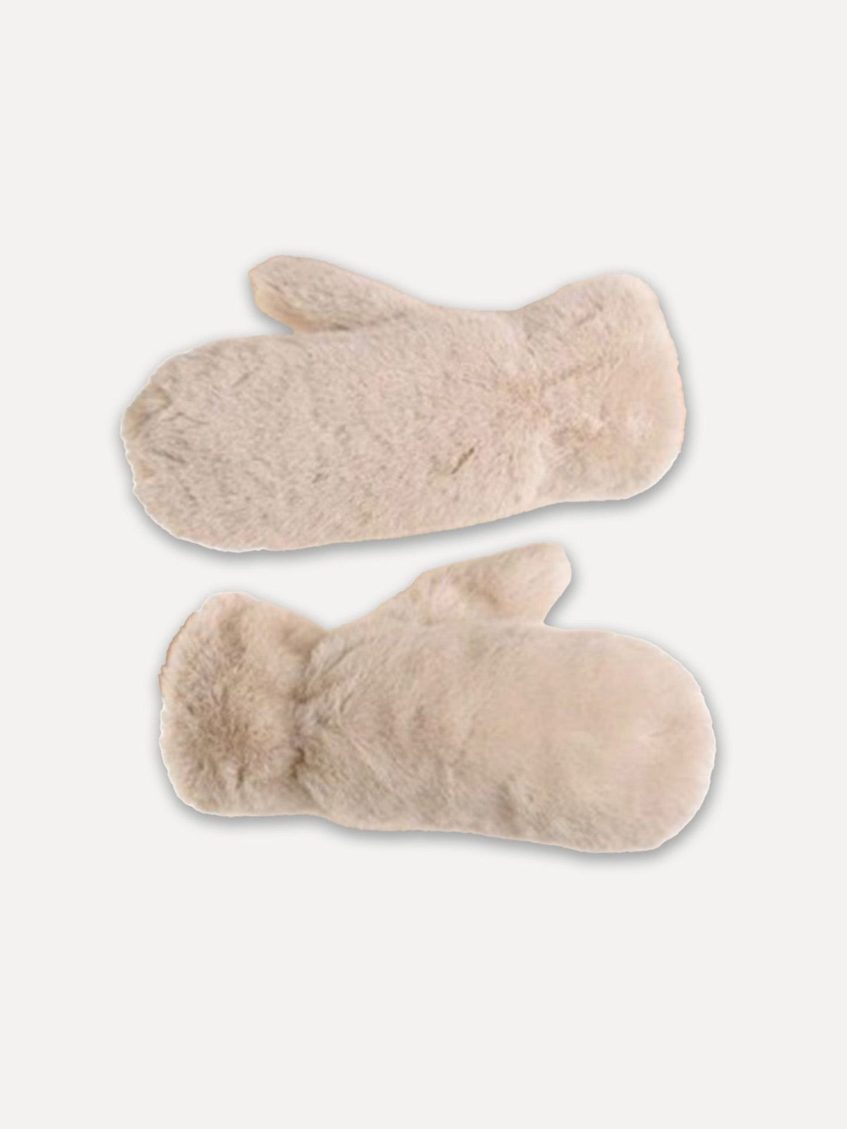 Reunion Lova-Fake-Fur-Gloves Beige