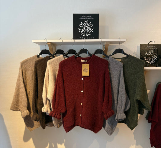 Jörlevik Of Sweden Moa Strikkejakke Alpaca - Flere farger