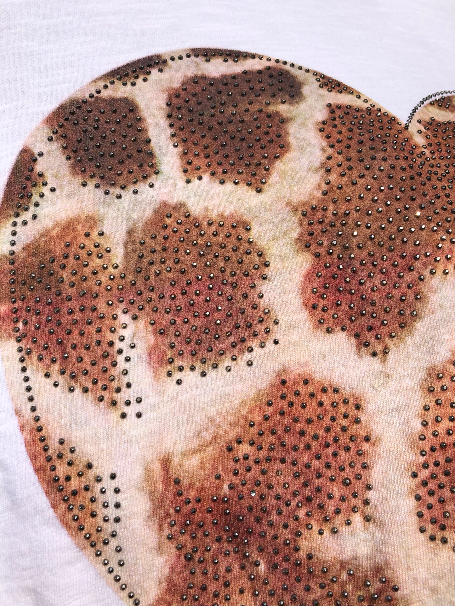 Sixtydays T- Shirt Zebra Heart Brown