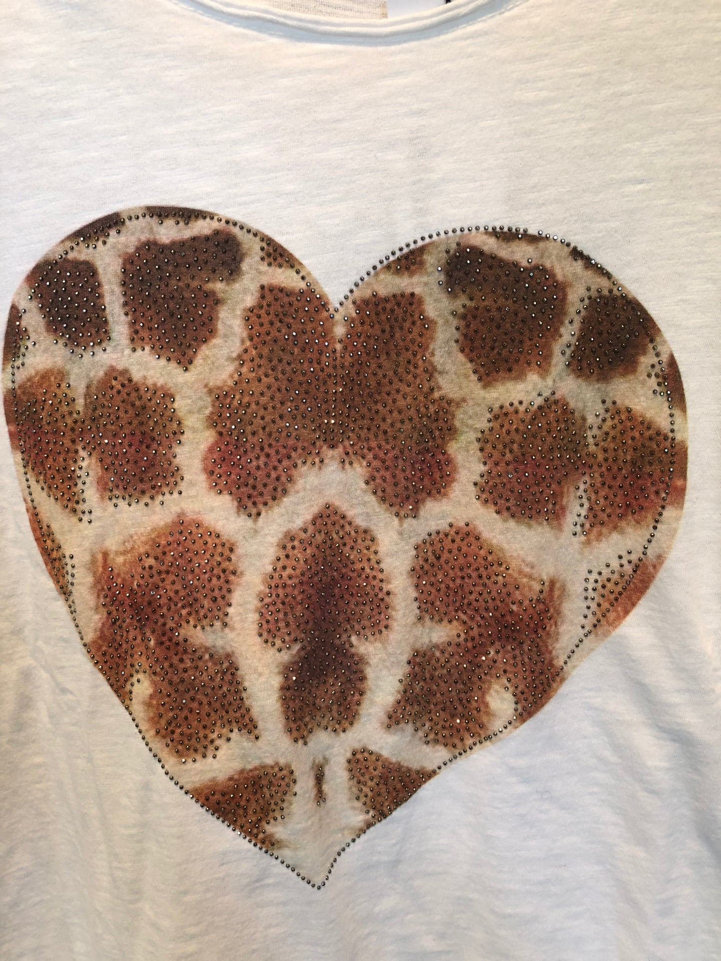 Sixtydays T- Shirt Zebra Heart Brown