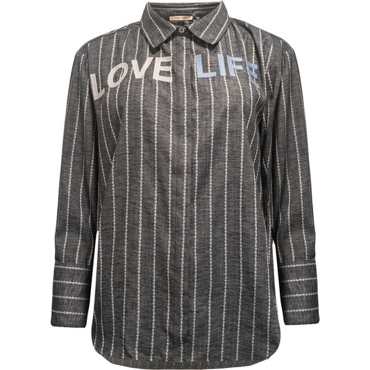 Costamani Letters Shirt Black
