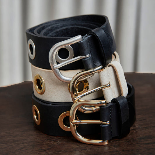 Depeche Jeans Belt Black w/gold