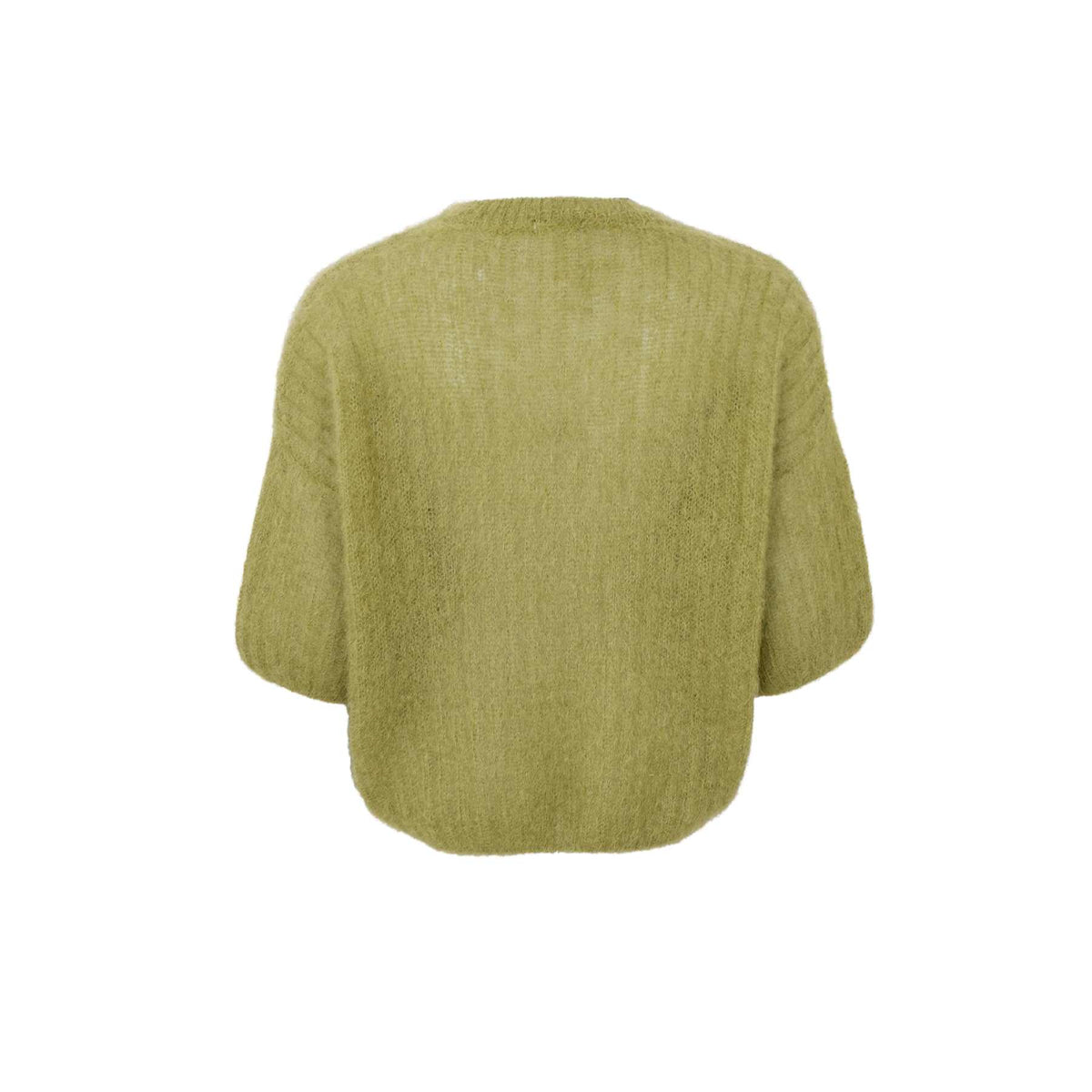 Black Colour Bjoerk S/S Jumper Dk. Lime