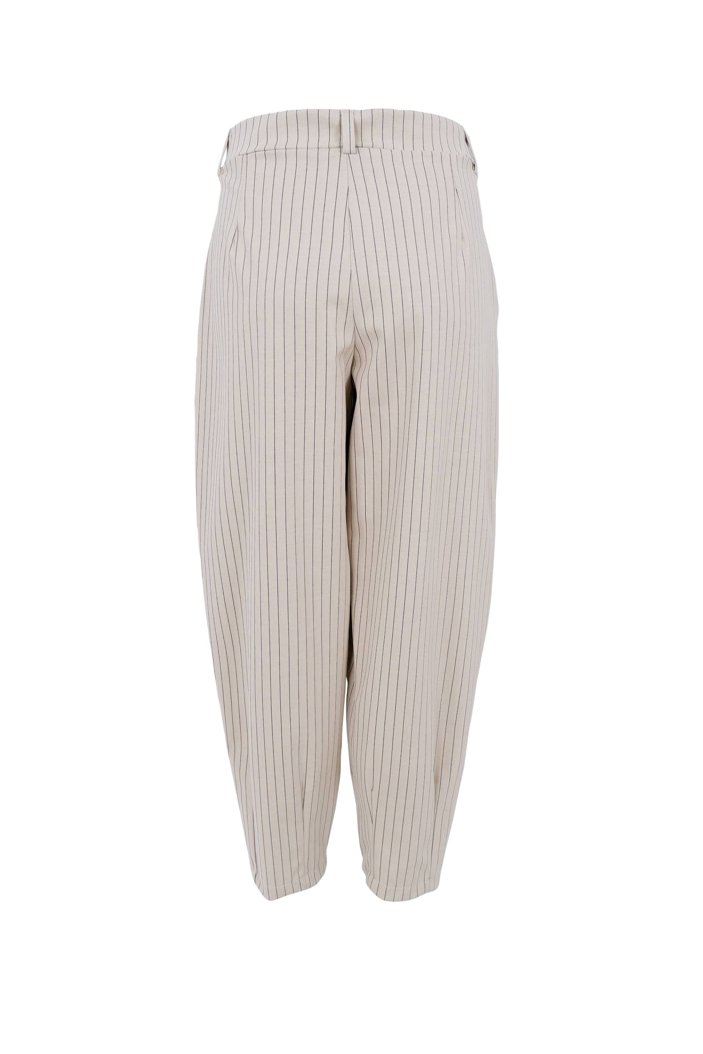 Black Colour Milano Barrel Pant - Kit stripe