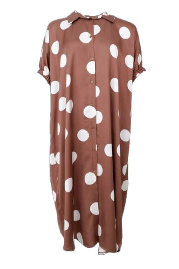 Black colour Mabel Satin Dress - Mocca